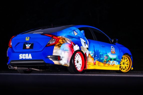 Honda Debuts Custom-Designed “Sonic Civic” at Comic-Con; Joins “Sonic the Hedgehog™” and SEGA® in Celebrating the Iconic Game's 25th Anniversary